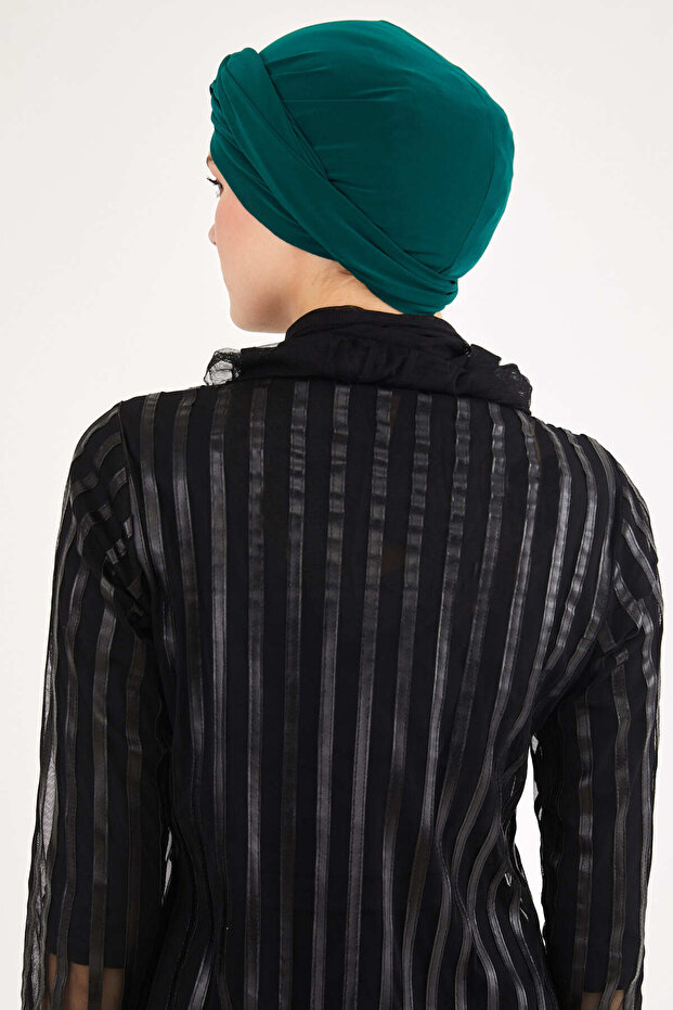 Emerald Sandy Wrapped Bonnet - 3