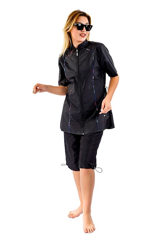 ملابس سباحة نصف مغلقة سريعة الجفاف - 4