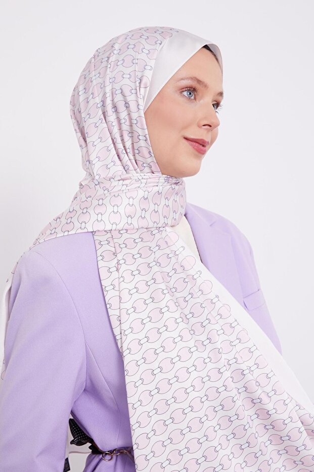 Cream Ellipse Pattern Angel Shawl