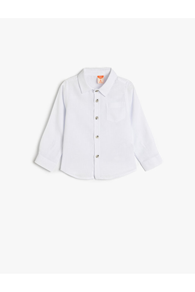 Basic Shirt Long Sleeve Buttoned Cotton