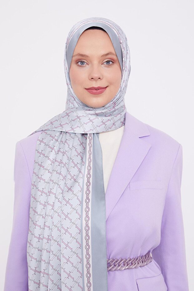 Mint Green L Printed Angel Shawl