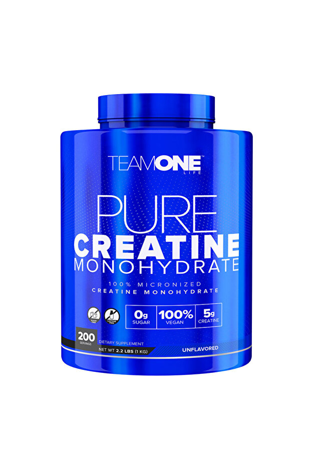Team One Pure Creatine Monohydrate, Unflavored, 200