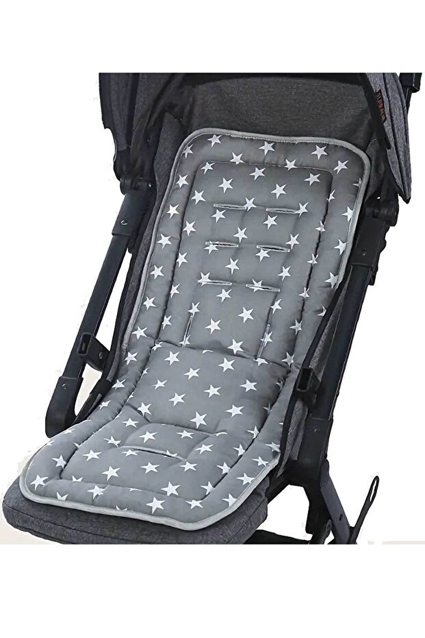 Star Pattern Stroller Cushion Sitting Pad Double Sided Use Baby Stroller Pad