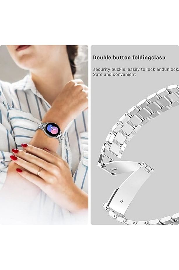 Xiaomi Watch S1-S1 Active/S2/S3/Mi Watch Uyumlu 22mm Paslanmaz Çelik Akıllı Saat Kordonu - 4