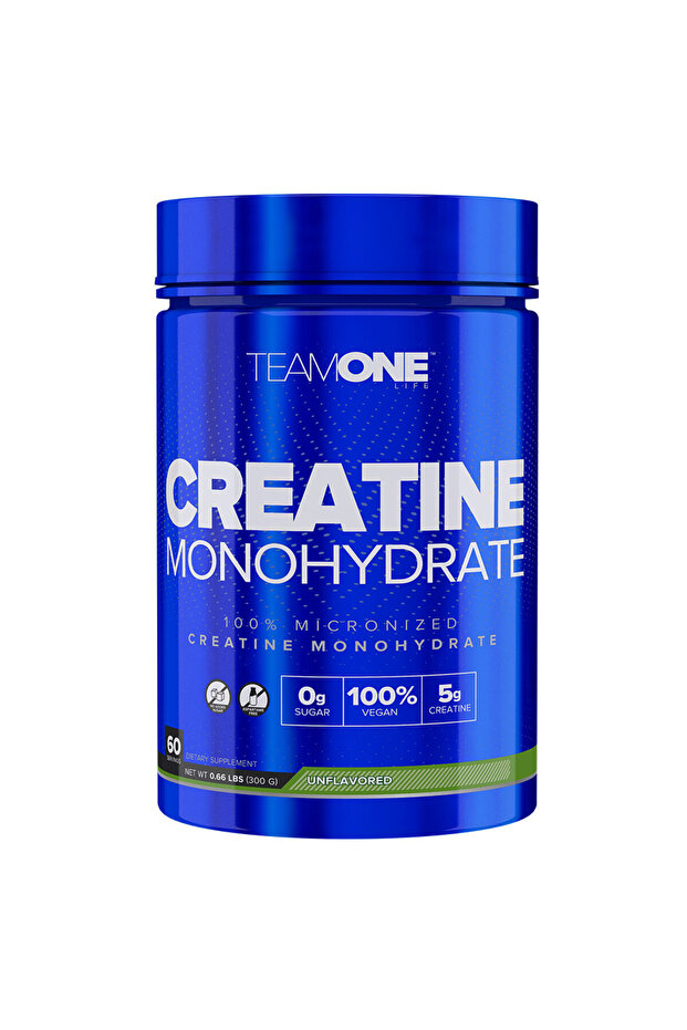 Team One Pure Creatine Monohydrate, Unflavored, 60