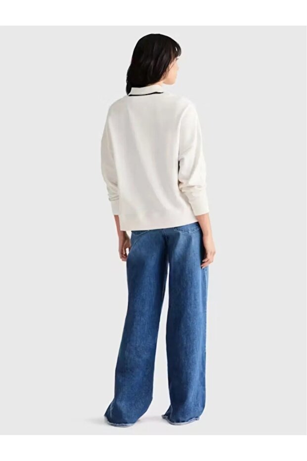 Nakış İşlemeli Logo Monogram Sweat - 4