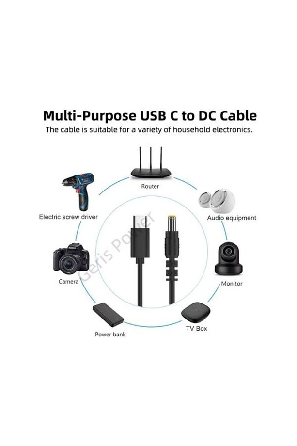 Süperbox Powerbank Kablosu Type-c 3A 5v 12v Dönüştürücü - 2