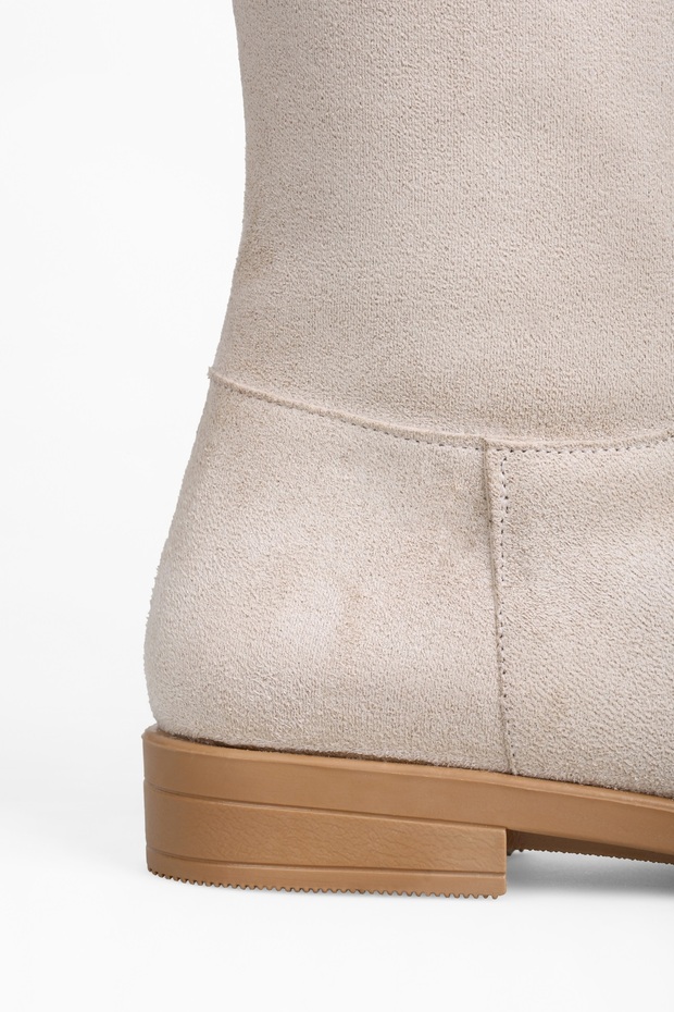 Női Toon bézs velúr csizma bézs velúr - 4