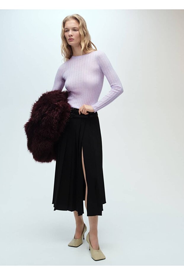 Ripppullover mit Rundhalsausschnitt - 2