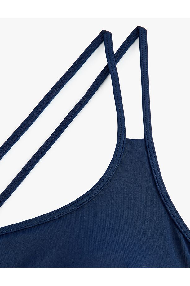 Dolgulu Tek Omuz Bikini Üstü - 2