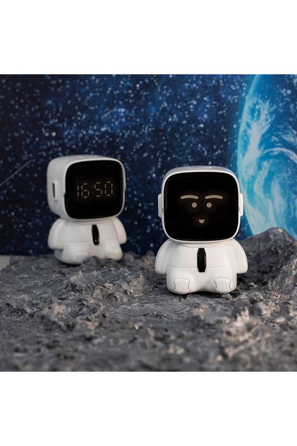 Ruyı Robot Çalar Saat Öğrenciler Usb Şarj Edilebilir Elektronik Saat Çocuk Zamanlayıcı - 5