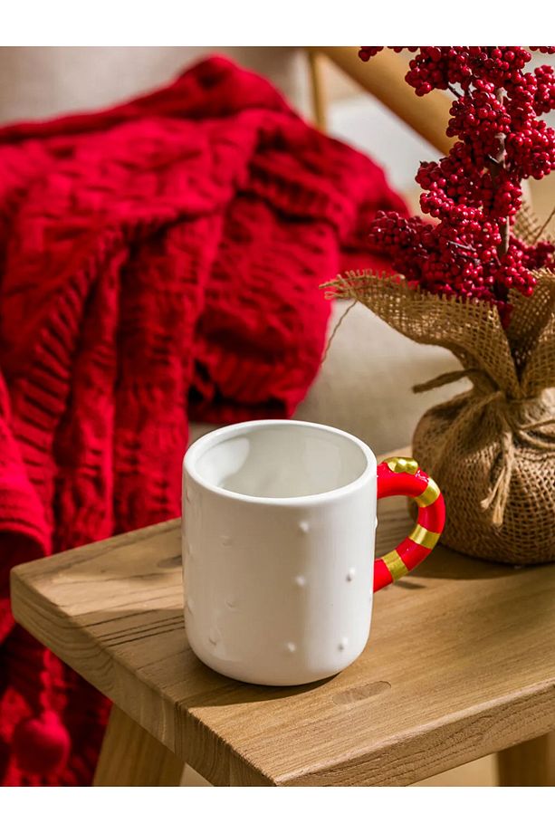LCW HOME Beyaz Yılbaşı Temalı Seramik Kupa 492 Ml - 2