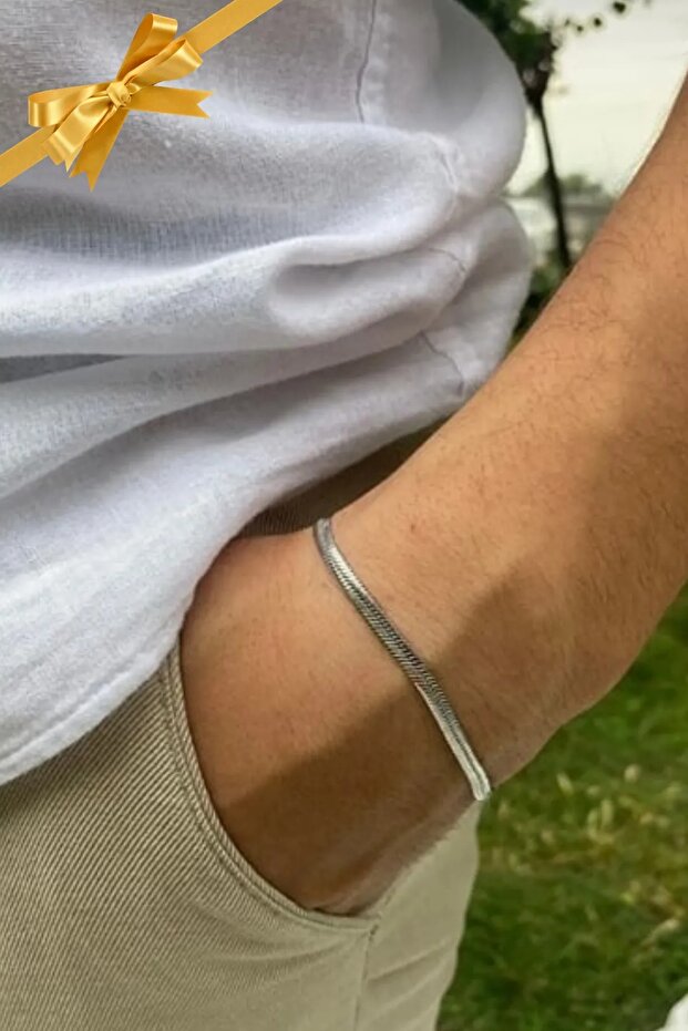 şinda takı Erkek Çelik Bileklik - 1