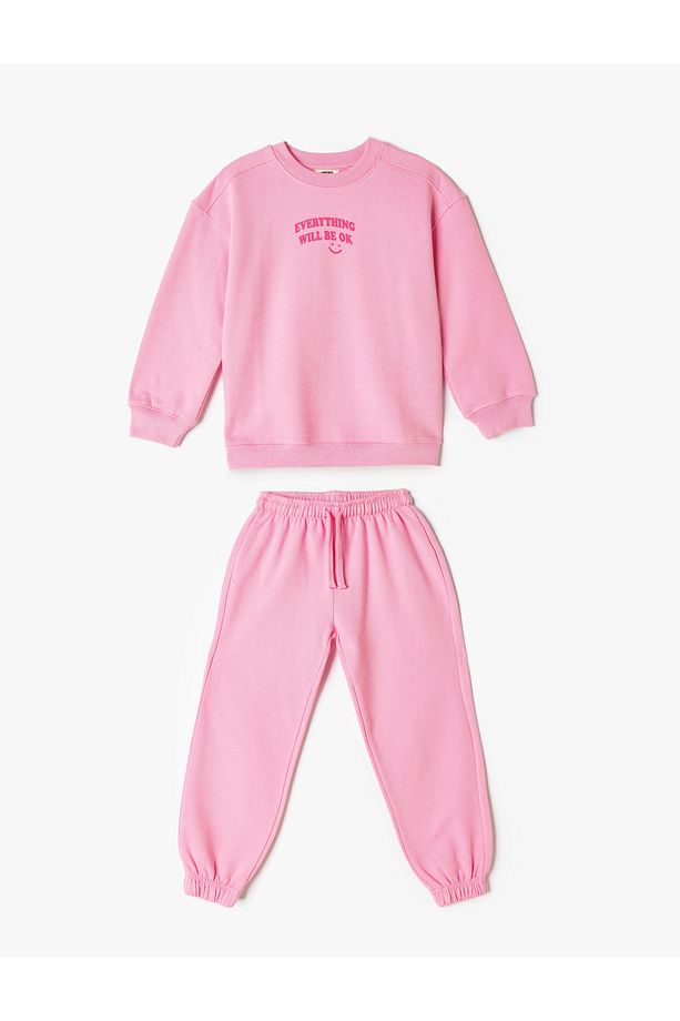 2'li Eşofman Takımı Sweatshirt ve Eşofman Altı Şardonlu - 1