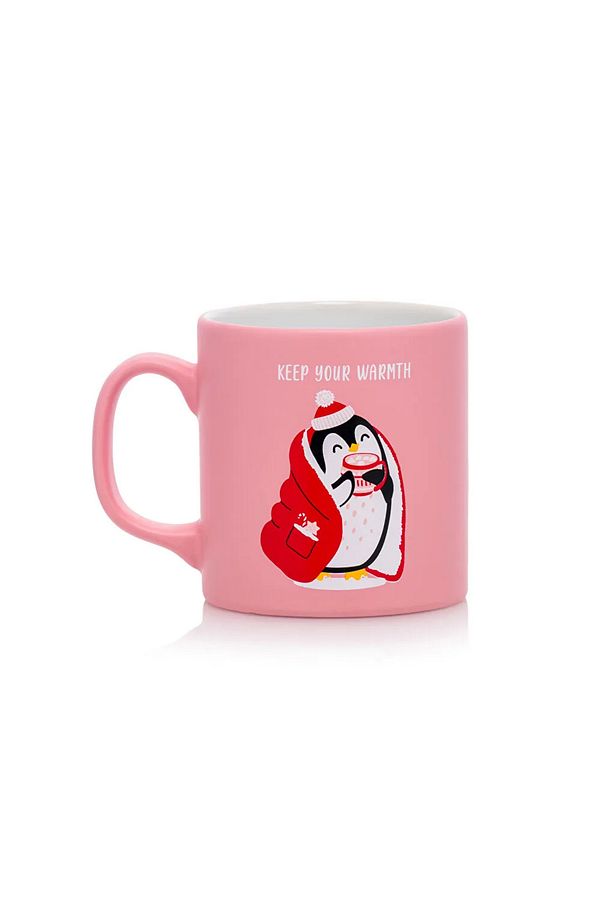 LCW HOME Pembe Baskılı Seramik Kupa 320 Ml - 5