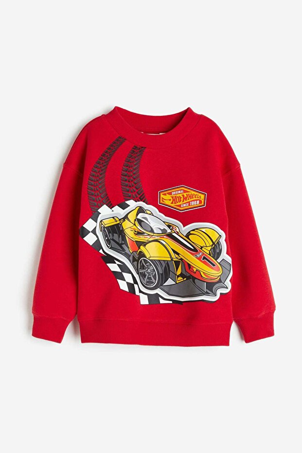 Oversized printed sweatshirt