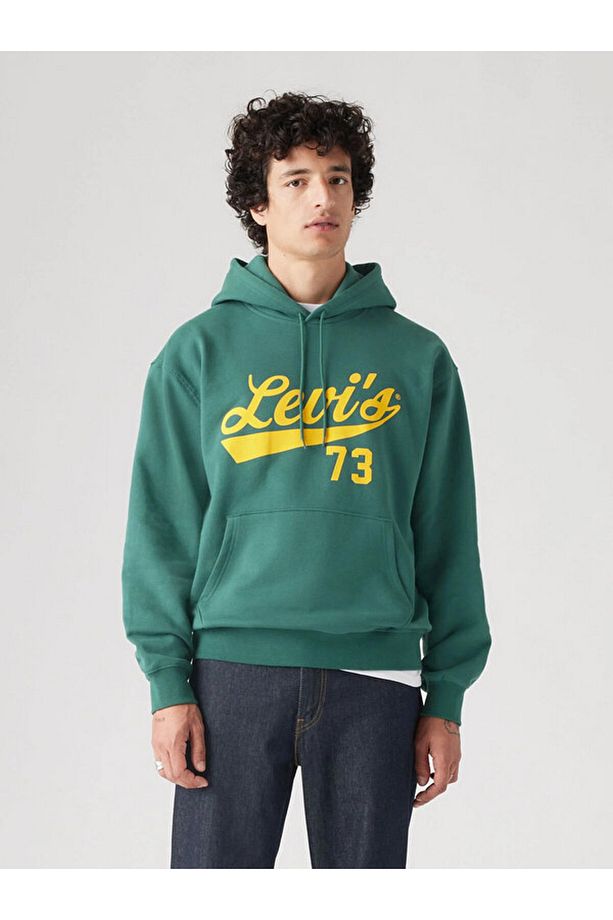 Kapüşonlu Regular Fit Yeşil Erkek Sweatshirt A2639-0041 - 1