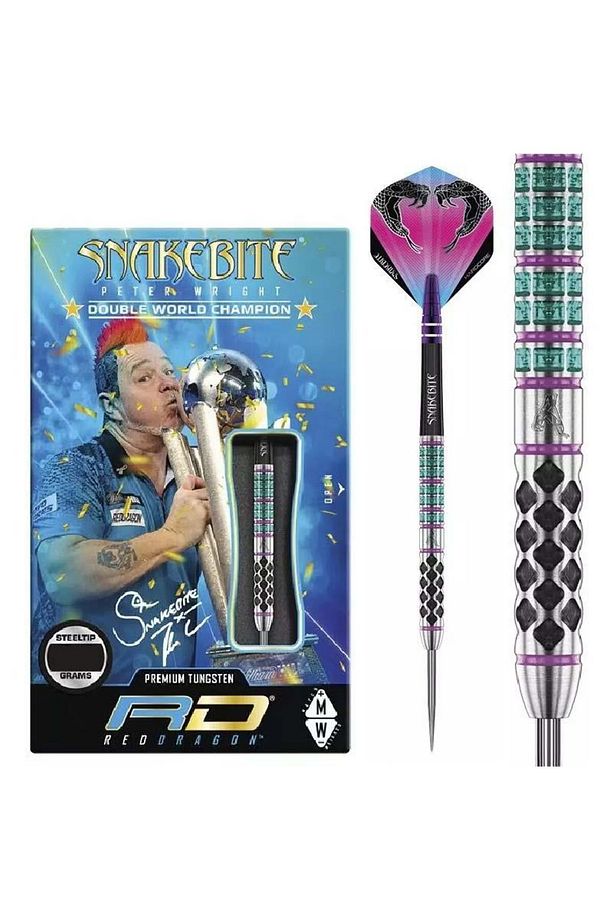 Peter Wright Snakebite Supa-venom % 90 Tungsten Çelik Uçlu Dart Oku - 1