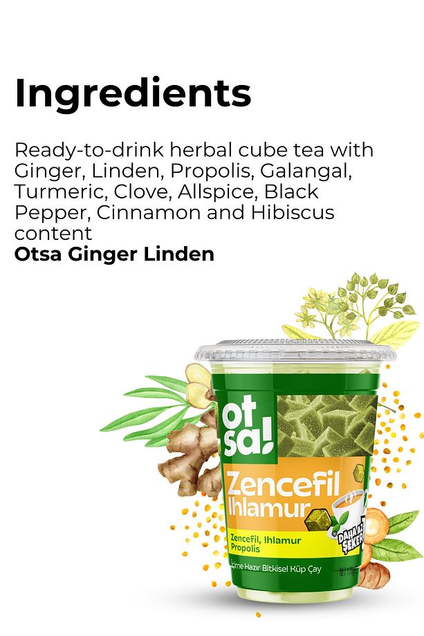 Zencefil ve Ihlamur Harmanlı Bitkisel Destek Çayı – 170 g - 5