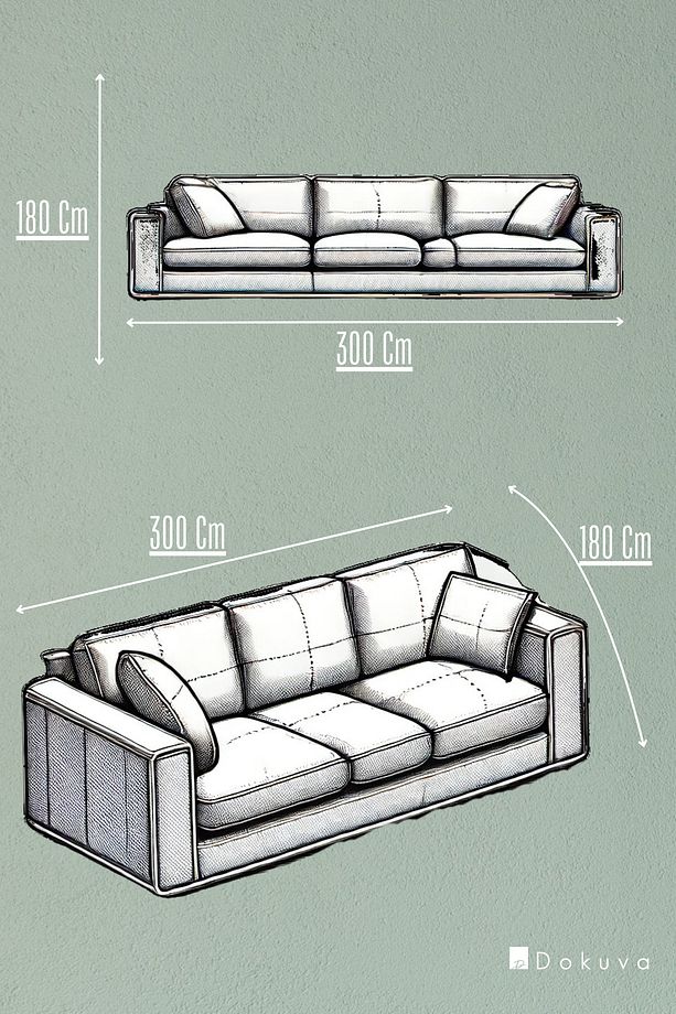 Nova Haki Koltuk Örtüsü 180 x 300 cm Kanepe Çekyat Divan Örtüsü Şalı Pamuklu Dokuma - 3