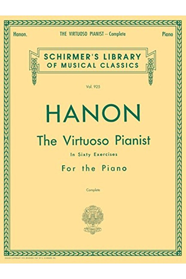Hanon The Virtuoso Pianist In Sixty Exercises For The Piano Complete