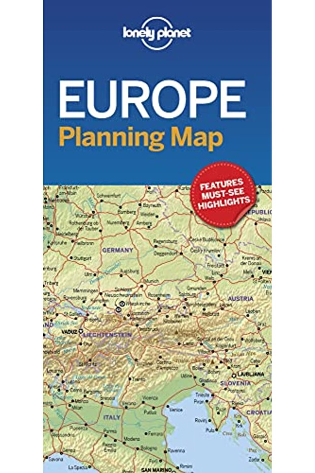Lonely Planet Europe Planning Map