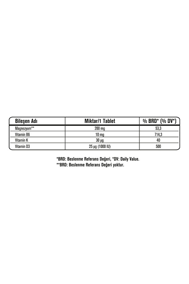 Vıtamag Premium Magnezyum Vitamin B6 Vitamin K2 Vitamin D3 - 4