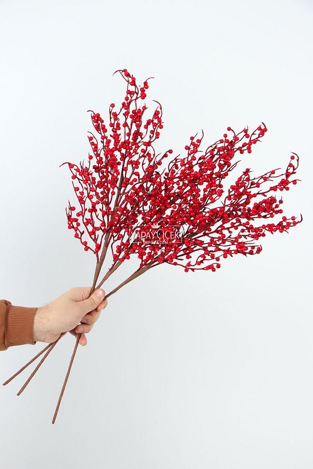 Yapay Çalı Kokinası Yılbaşı Çiçeği 70 Cm 1 Adet - 2