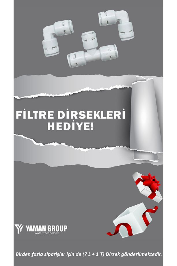 JF Jammy Fılter Coconut Bazlı Kapalı Kasa Su Arıtma Filtresi 6'lı Mineralli Inlıne Set - 2
