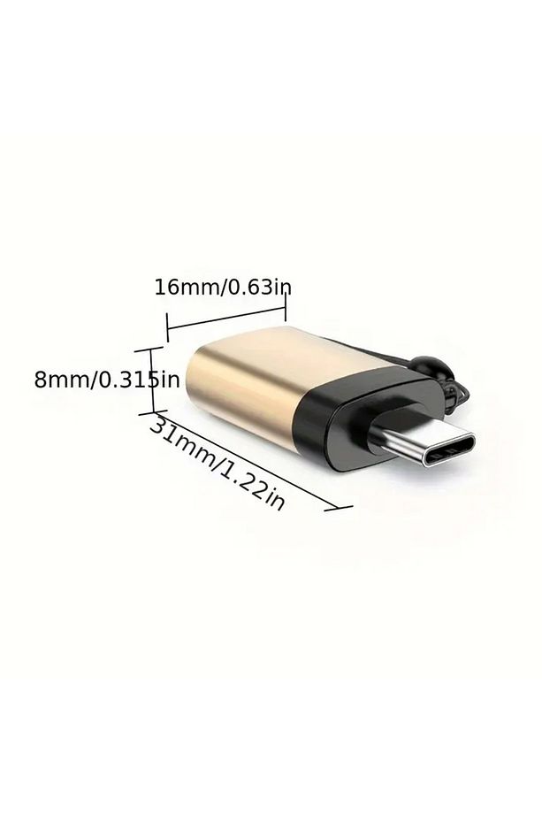 Type C Usb 3.1 Otg Telefon,macbook Klavye Mouse Flash Bellek Takma Aparatı Metal - 2