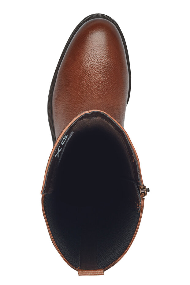 Damen Elegante Stiefel 1-25618-43 Braun 305 Cognac Kunstleder ve TOUCH-IT - 4
