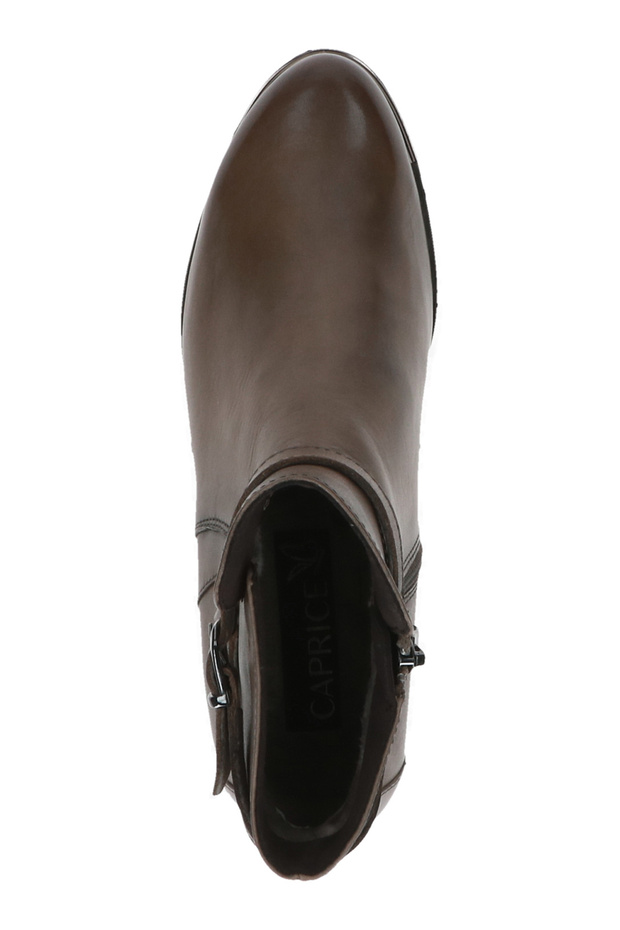 Damen Elegante Stiefelette  9-25308-43 Grau 348 Taupe Nappa Leder mit CAP Airmot./FB - 4