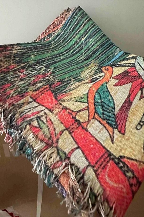 Else Casablanca Jüt Hasır Desenli Vintage Yıkanabilir Çift Taraflı Kara Tezgah Dokuma Kilim Css40 - 8