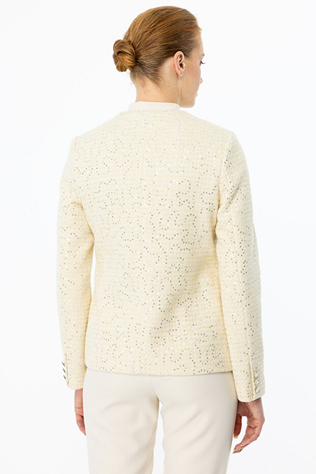 Kendinden Desenli Ceket - 6