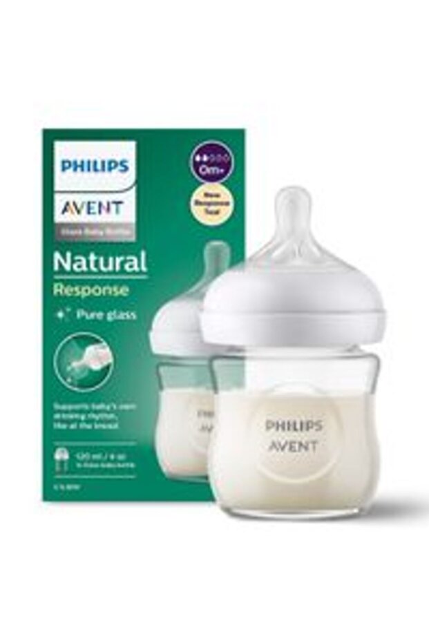Philips Avent Natural 3.0 Feeding Glass Baby Bottle 120Ml X1
