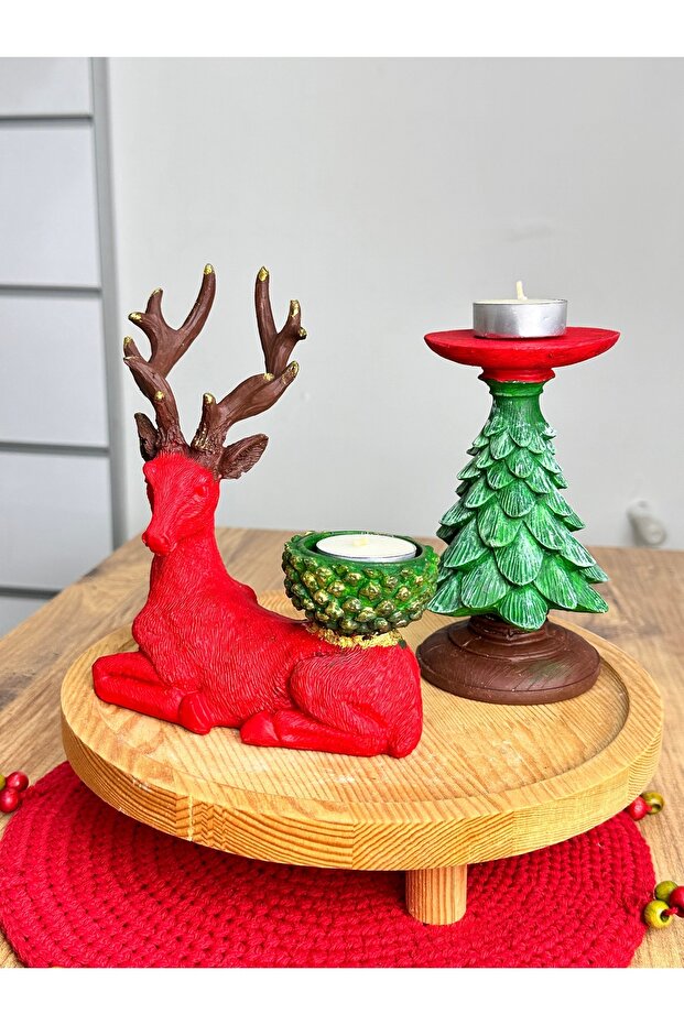 Yılbaşı Geyik Mumluk - 3