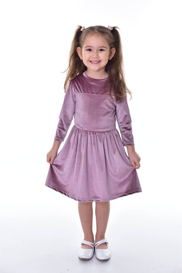 İnce kadife elbise - 2