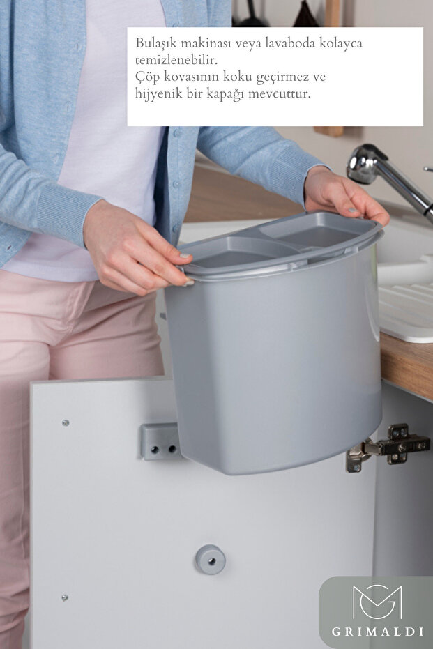 BİO ASKILI ÇÖP KOVASI 7 LT - 5