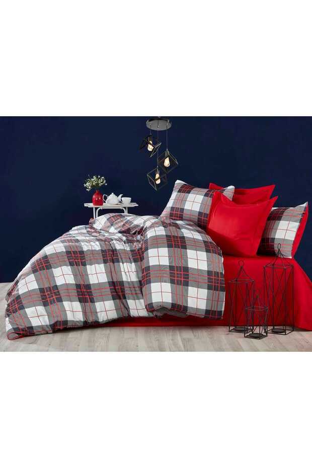 Plaid Patterned Digital Double Quilt