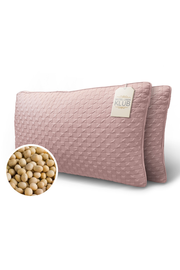 Soya Bean Pack of 2 Pillow - Provide Optimal Comfort, Superior Support, and Breathability
