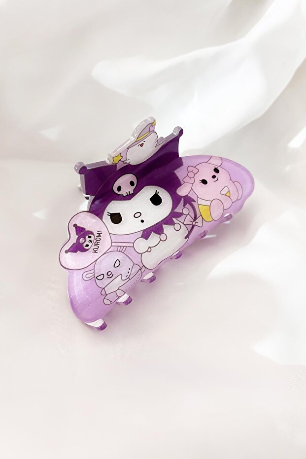Kuromi Purple Acetate Latch Buckle