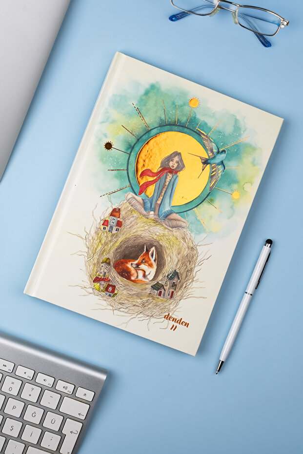 دفتر بغلاف صلب، مقاس 17×24 سم