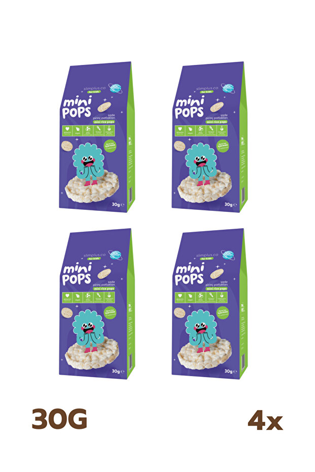 4 عبوات من أرز الوجبات الخفيفة الصغيرة 30 جرام - 1