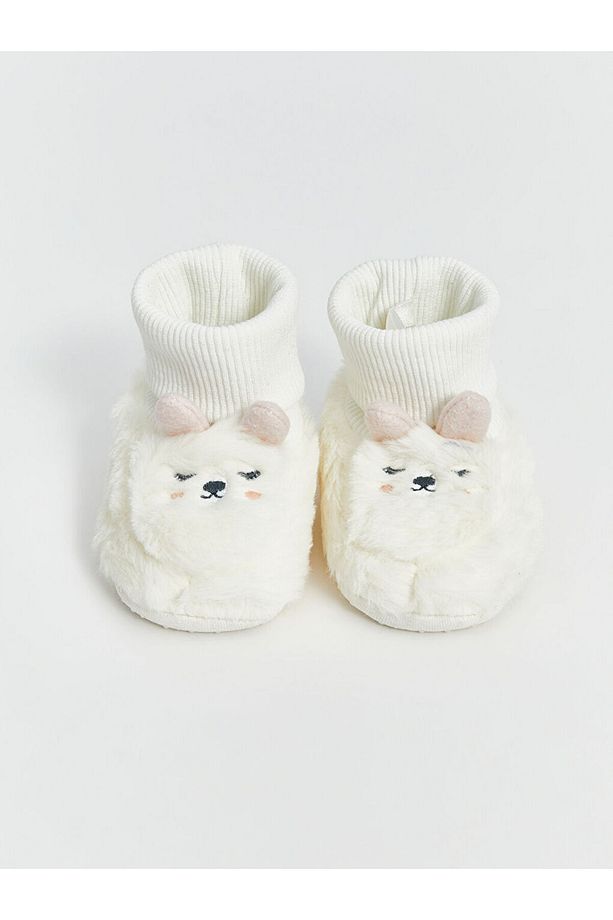 LCW STEPS Nakışlı Kız Bebek Çoraplı Ev Botu - 3