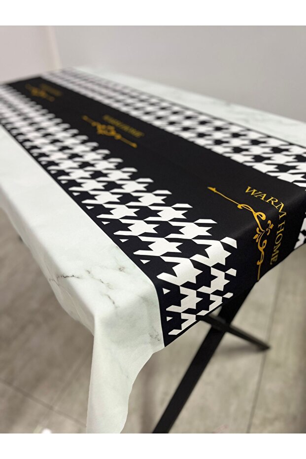 Dertsiz Home Tablecloth Patterned Dining Table Patterned Cloth - 2
