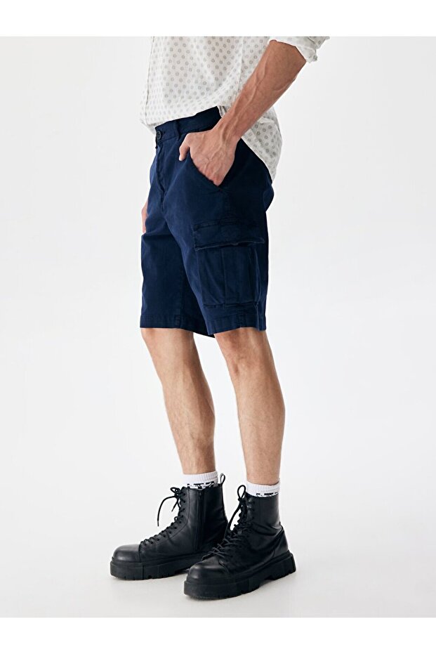 Kargo Lacivert Bermuda - 5