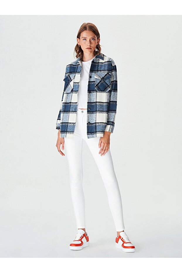 Ekose Desenli Ceket - 2