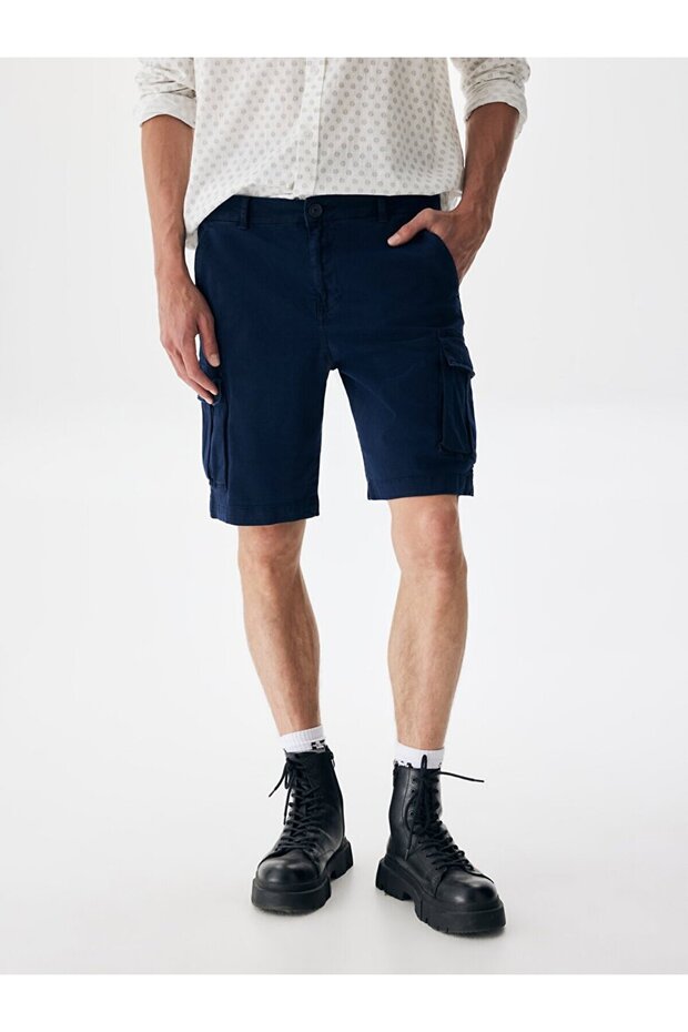 Kargo Lacivert Bermuda - 3