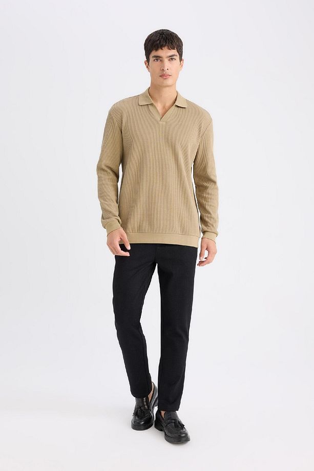 Tailored Regular Fit Normal Kesim Kumaş Pantolon Basic Düz Cepli D9081ax24wn - 4