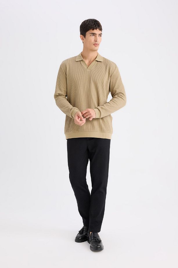 Tailored Regular Fit Normal Kesim Kumaş Pantolon Basic Düz Cepli D9081ax24wn - 2